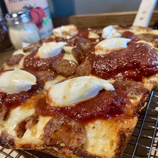 Detroit Pizza.  Lots of hype. It&apos;s &quot;good&quot;. Carb Up!