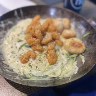 Fried Shrimp Pasta