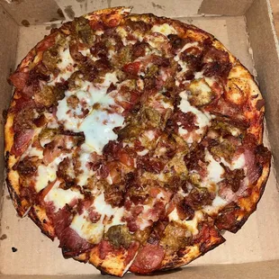 a pizza in a box