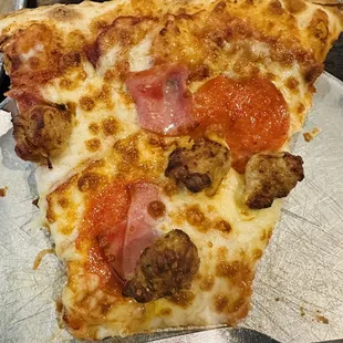 Meat feast pizza