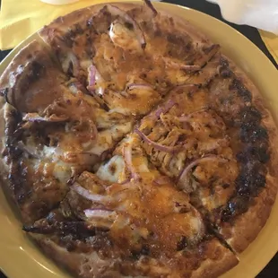 Bayou BBQ chicken pizza