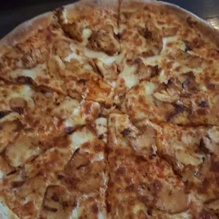 Buffalo chicken pizza.
