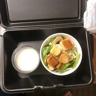 a meal in a lunch box