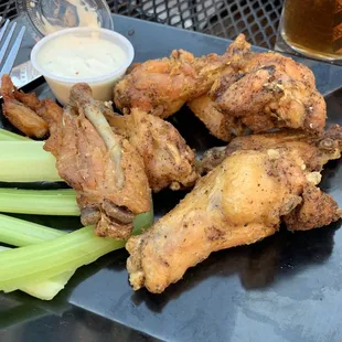 Salt and lemon pepper wings