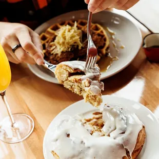 Mimosas and Cinnamon Rolls for Brunch!