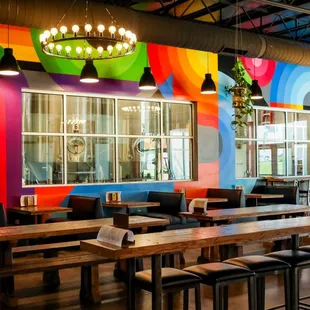 interior, sushi and sashimi