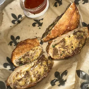Cheesesteak eggrolls