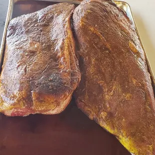 Smoking some brisket.