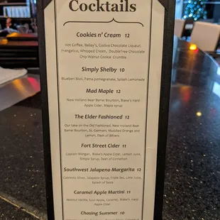 Cocktails Menu (12.2019)