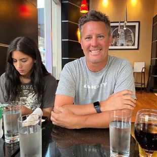 Just ordered our meal at the Round Bar!