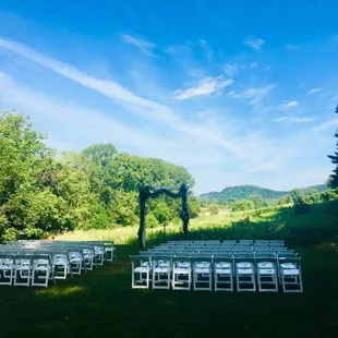 Seating area and view