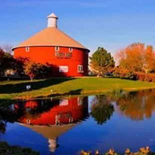The only Red Round barn around!