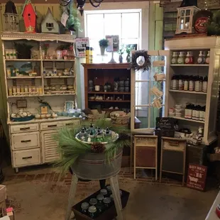 We carry a large variety of local, handmade bath products.