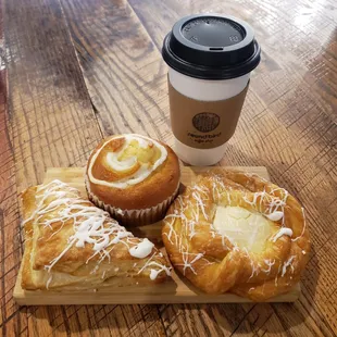 Wide range of pastries to choose from