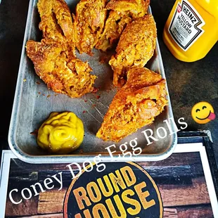 So unique Wonderful Coney Dog Egg Rolls  WOWED