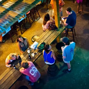 Bird's eye view of the best patio around.