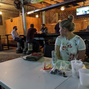 Our party of seven who spent the whole day together had to sit at separate tables because #science