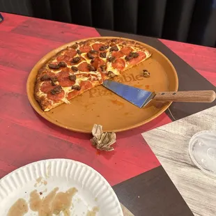 Pepperoni and sausage!