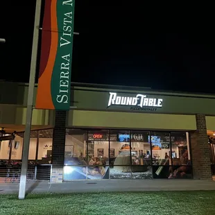 Outdoor seating with heaters