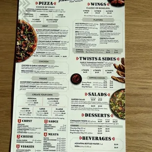 Round Table Menu