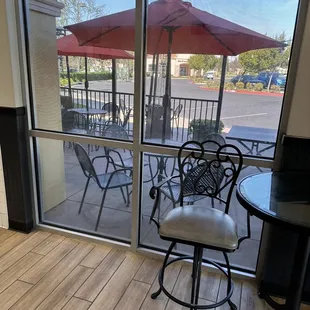 Outside seating.....