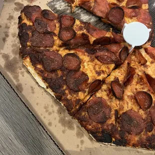 You can see where they've cut off the crust