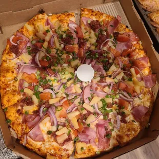 a variety of toppings