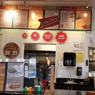 Front Counter &amp; overhead menu