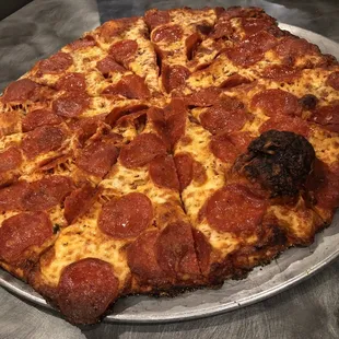Garlic Mushroom Pepperoni Pizza