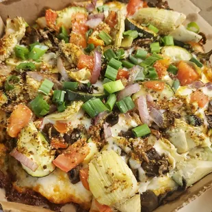Personal Gourmet Veggie Pizza