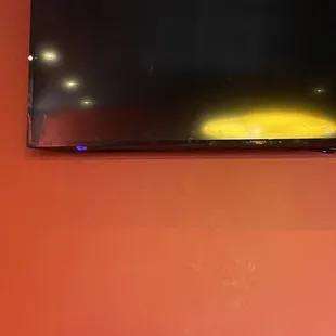 Greasy fingerprint on non working TV
