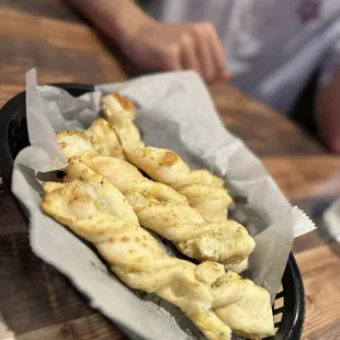 Garlic parmesan twists