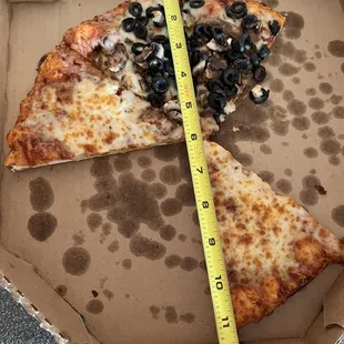 This is the size of their medium pizza, which I paid for a large