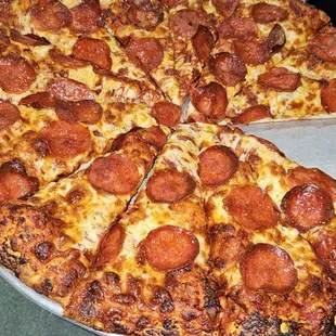 pepperoni and cheese pizza
