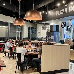 people eating in a restaurant