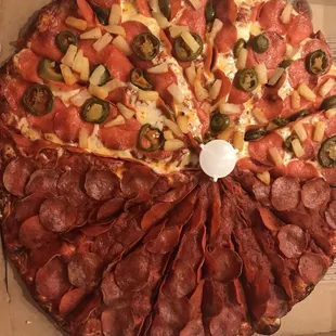 Created my own pizza in xl!