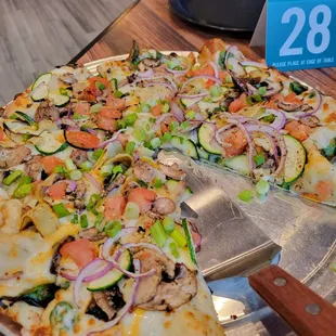 Ordered the gourmet veggie...I was looking for the artichoke hearts and it only had a few individual leaves.