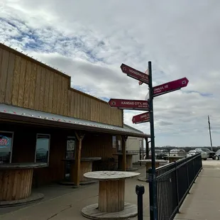 a view of the outside of the restaurant
