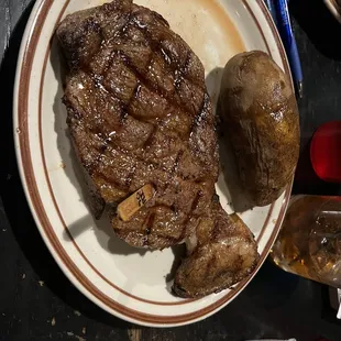 Ribeye and Baked Potato