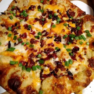 Pierogi Pizza with Bacon