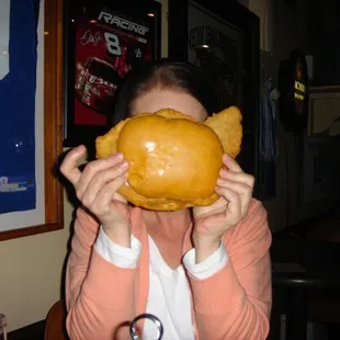 Yep, big as her head!