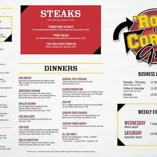 New menu!