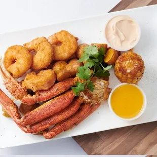 Fried Crab Legs &amp; Fried Shrimp