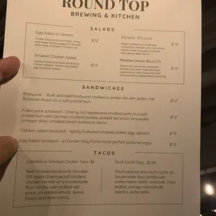 Sample Menu