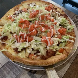 Chicken Bacon Ranch Pizza