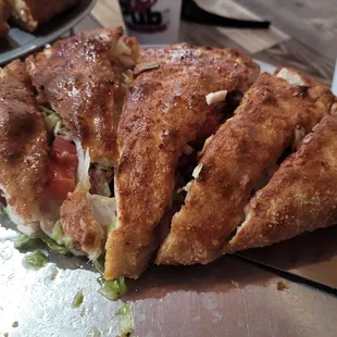 Chicken bacon ranch calzone