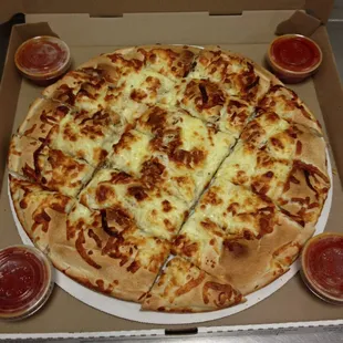 a pizza in a box