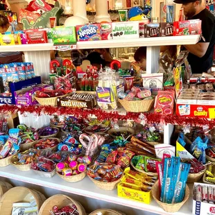 a variety of sweets and candy