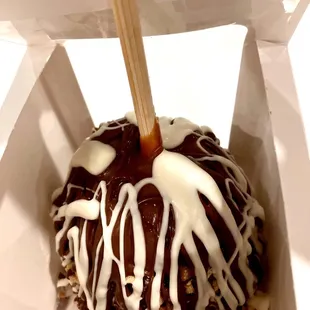 Roxy's - caramel apple dipped in chocolate and nuts