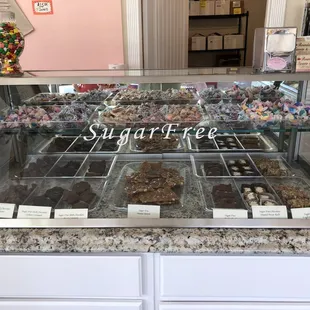 Large selection of Sugar Free delights
